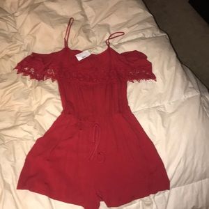 Cold shoulder romper NWT!!
